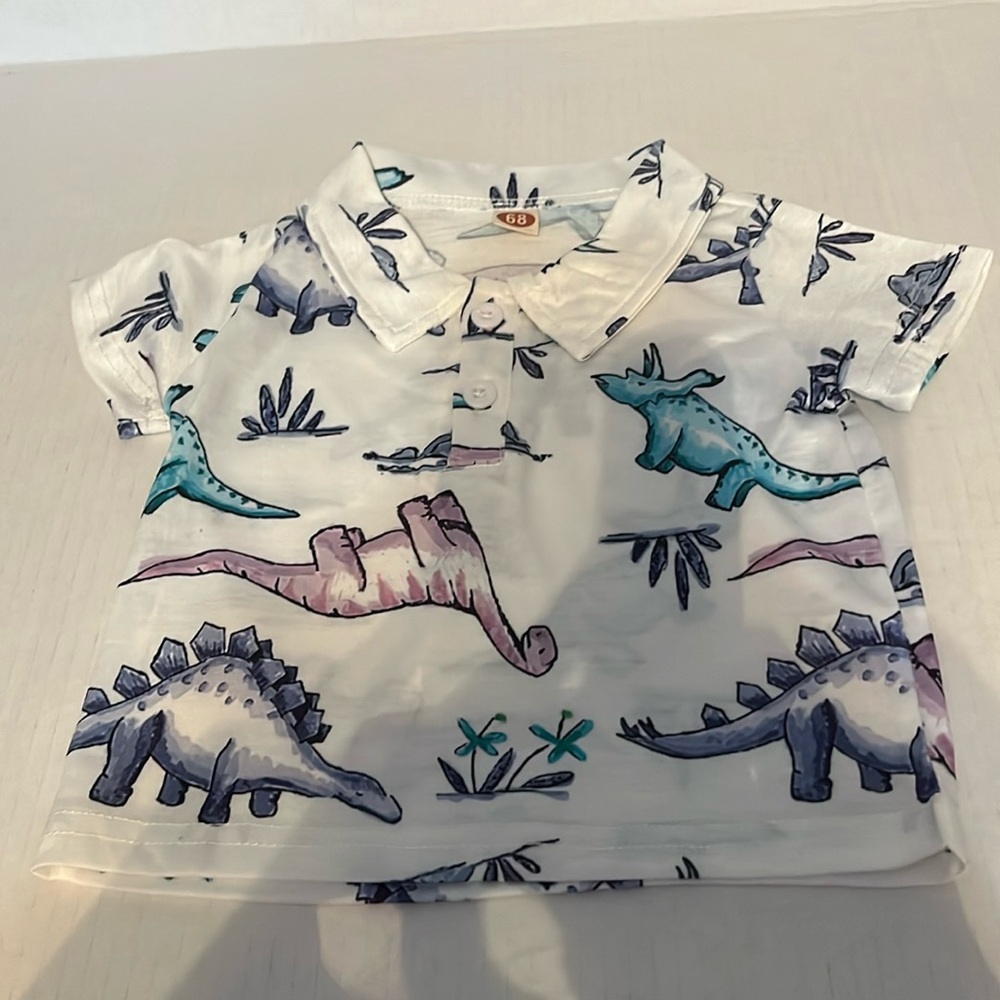 SHEIN size 3-6 months dinosaur shirt. NWOT